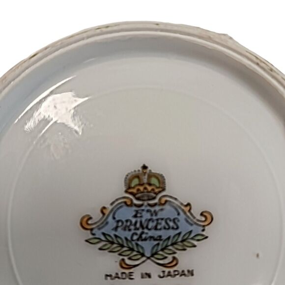 EW Princess LILY OF THE VALLEY Tea Cup Saucer Hand Painted Vnt RARE Marked 3/324 - Picture 13 of 16